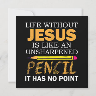 Leben ohne Jesus Funny Christlicher religiöser Gla Save The Date