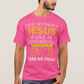 Leben ohne Jesus Funny Christlicher religiöser Gla T-Shirt
