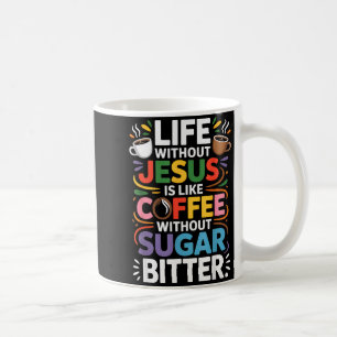 Leben ohne Jesus Lustige christliche religiöse Gla Kaffeetasse