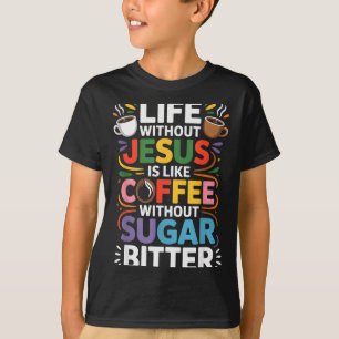 Leben ohne Jesus Lustige christliche religiöse Gla T-Shirt