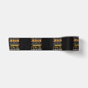 Leben ohne Jesus Lustiges Christliches Religiöses  Satinband