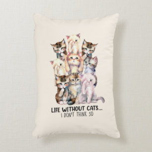 Leben ohne Katzen? Ich denke nicht so Dekokissen