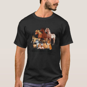 Leben ohne Pferde und Hunde Lustige Tierliebhaber T-Shirt