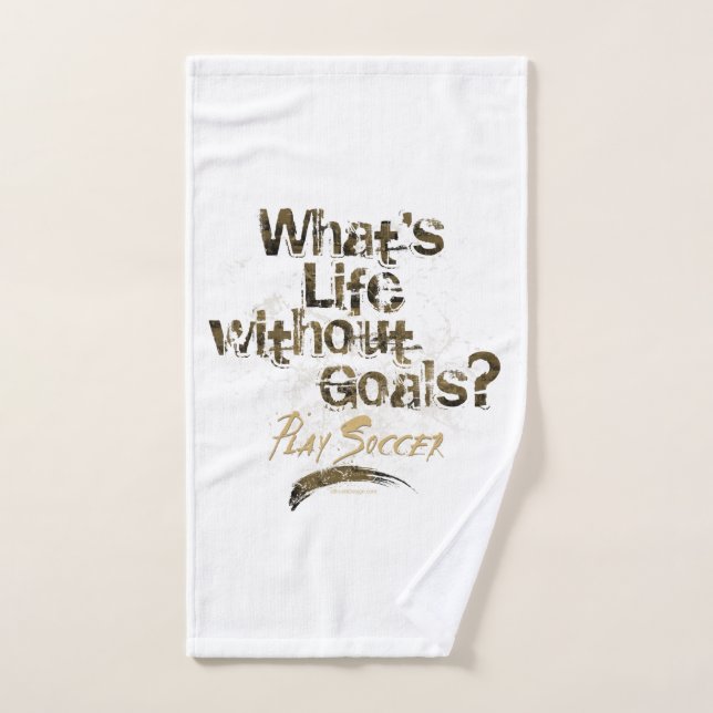 Leben ohne Ziele (Fußball) Badetuch-Set Badhandtuch Set (Handtuch)