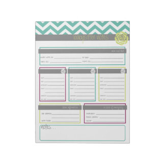 Leben. Organisierter. Anmerkungen zum Babysitter-E Notizblock