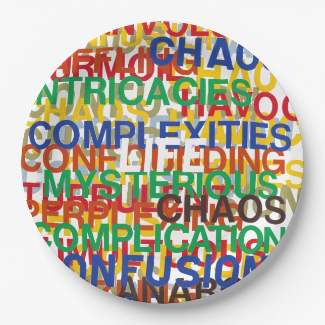 Leben Pappteller (Vorderseite)