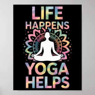 Leben passiert Yoga hilft _8 Poster
