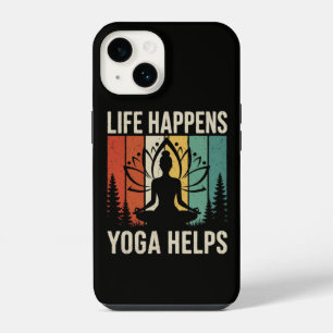 Leben passiert Yoga hilft  iPhone 14 Hülle
