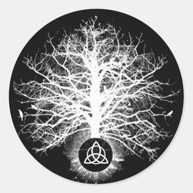 Leben Runder Aufkleber (Vorderseite)