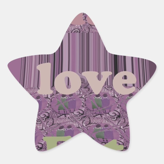 Leben Sie am vollsten: Essen, Liebe, Design spiele Stern-Aufkleber (Vorderseite)