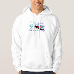 Leben Sie auf dem Rand-Slalom Waterski Sweatshirt