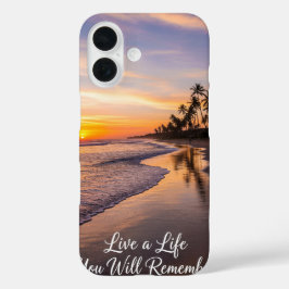 Leben Sie ein Leben, an das Sie sich erinnern iPhone 16 Hülle