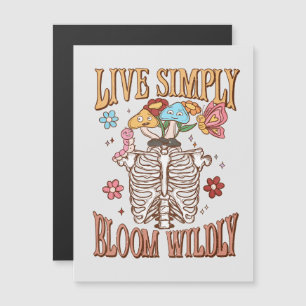 Leben Sie einfach, Bloom Willy Magnetkarte