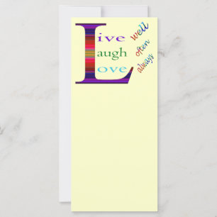 Leben Sie gut, lachen Sie oft, Liebe immer von STa