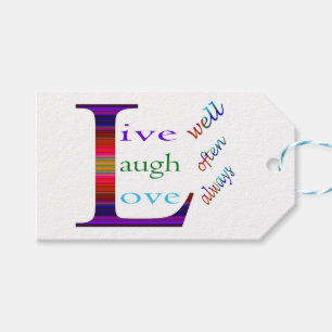 Leben Sie gut, lachen Sie oft, Liebe immer von STa Geschenkanhänger