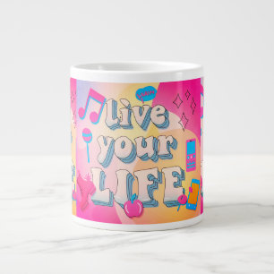 Leben Sie Ihr Leben Jumbo-Tasse