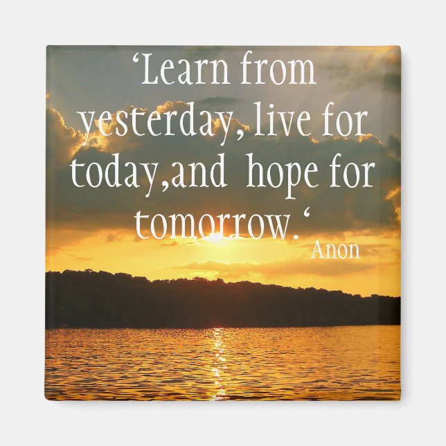 Leben Sie Ihr Leben Magnet (Vorne)