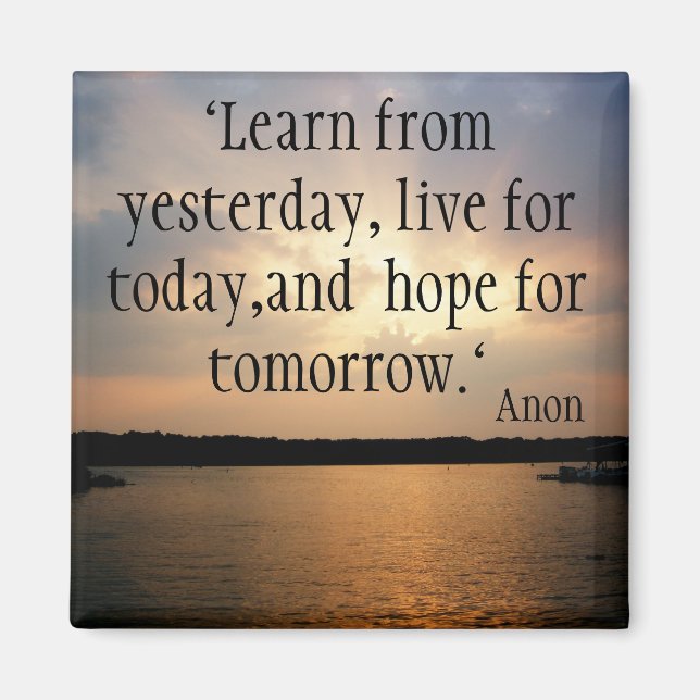 Leben Sie Ihr Leben Magnet (Vorne)