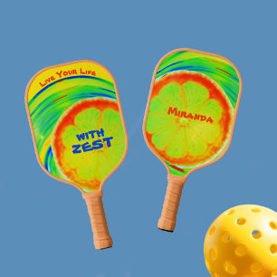 Leben Sie Ihr Leben mit Zest Psychedelic Citrus Pickleball Schläger