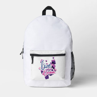 Leben Sie Ihren Traum Bedruckter Rucksack