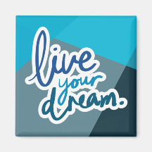 Leben Sie Ihren Traum | Motivierend Typografie