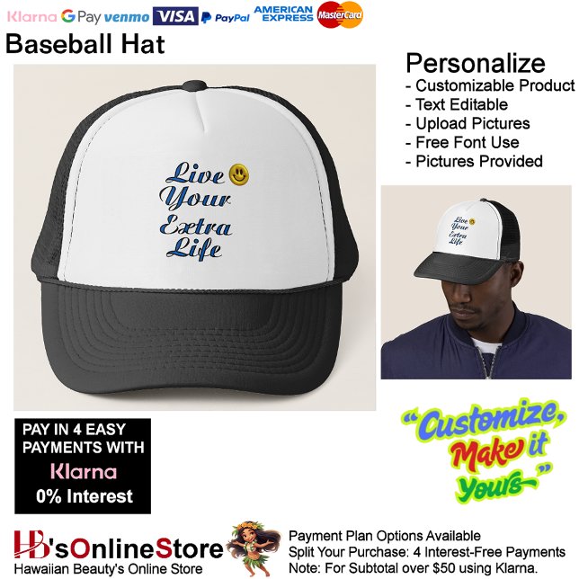 Leben Sie Ihren zusätzlichen Lebenssaft Truckerkappe (Live Your Extra Life Hat Baseball Trucker Hat.
)