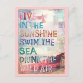 Leben Sie im Sonnenschein Postkarte