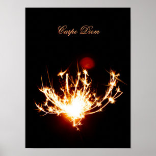 Leben Sie wie ein Feuerwerk in Ihrem Leben! Poster