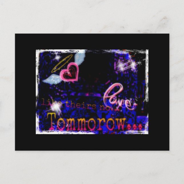 Leben Sie wie.... Postkarte (Vorderseite)