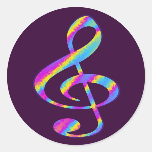 Leben singen runder aufkleber (Vorderseite)