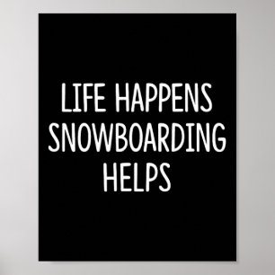 Leben - Snowboarden - Poster