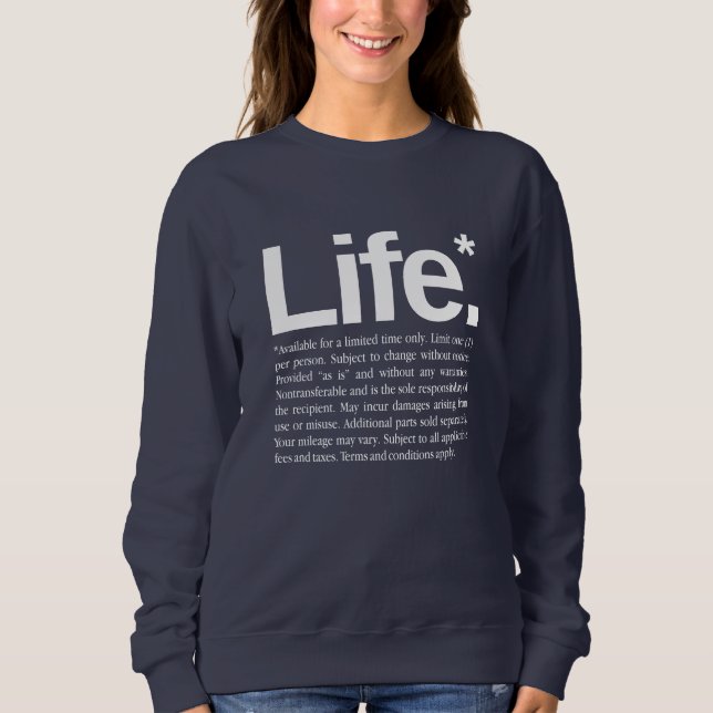 Leben* Sweatshirt (Vorderseite)
