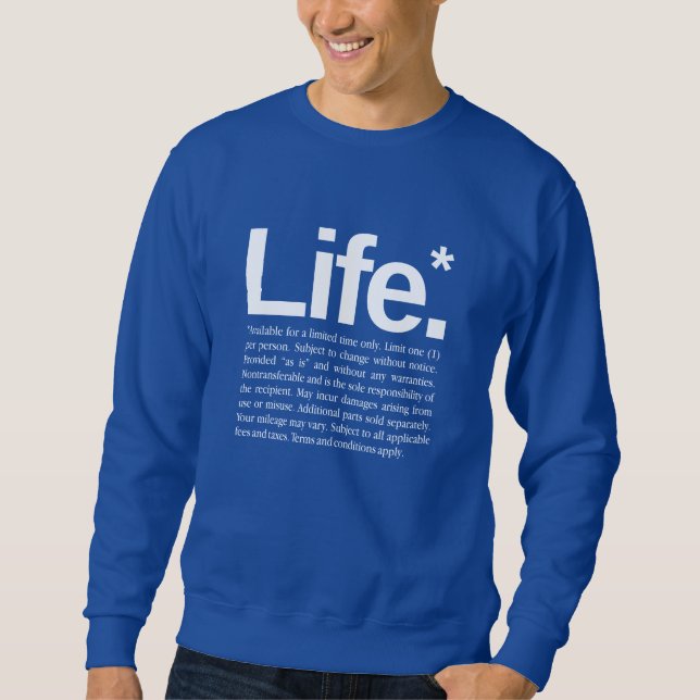 Leben* Sweatshirt (Vorderseite)