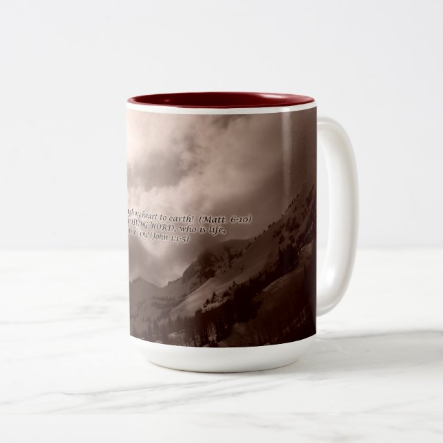 Leben-Tasse Zweifarbige Tasse (VorderseiteRechts)