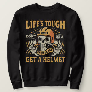 Leben Teig Helm Mann Leben Kragen Sweatshirt