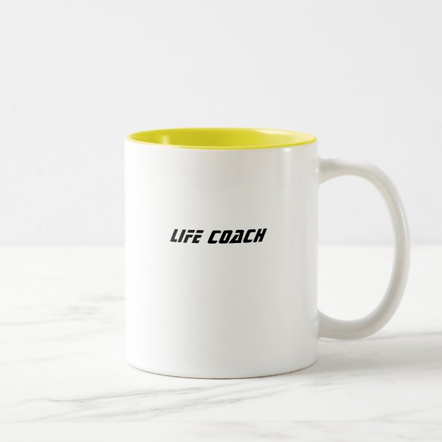 LEBEN-TRAINER ZWEIFARBIGE TASSE (Rechts)