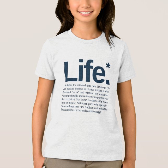 Leben* Tri-Blend Shirt (Vorderseite)