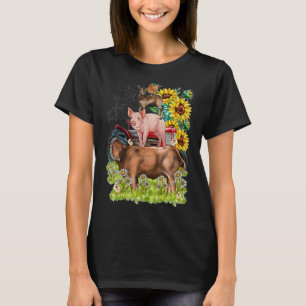 Leben über Balance Tierzucht Kühe Schweineziege Ch T-Shirt