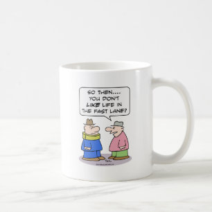 Leben-Überholspur-Halsklammer mögen Tasse