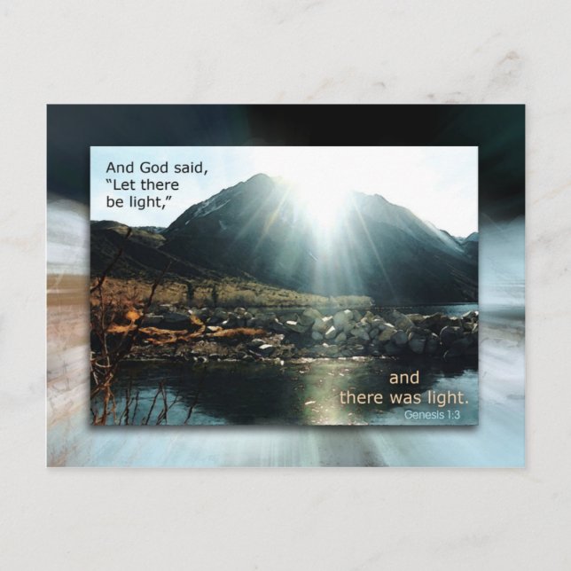 Leben und Licht Postkarte (Vorderseite)