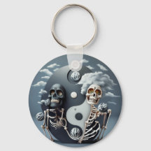 Leben und Tod, Halloween YinYang Skeleton
