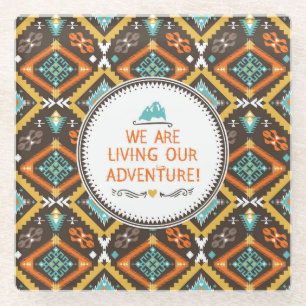 Leben unser Abenteuer Glasuntersetzer
