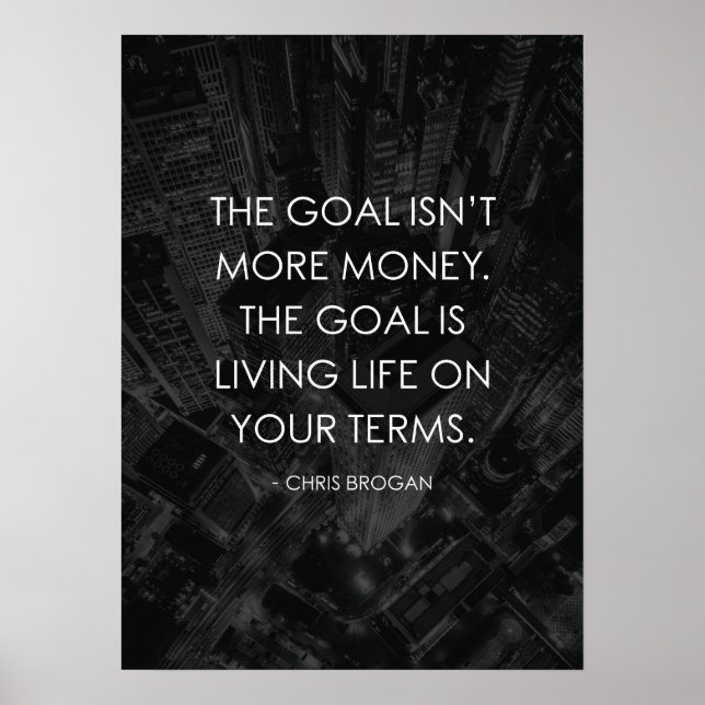 Leben unter Ihren Bedingungen Poster (Vorne)