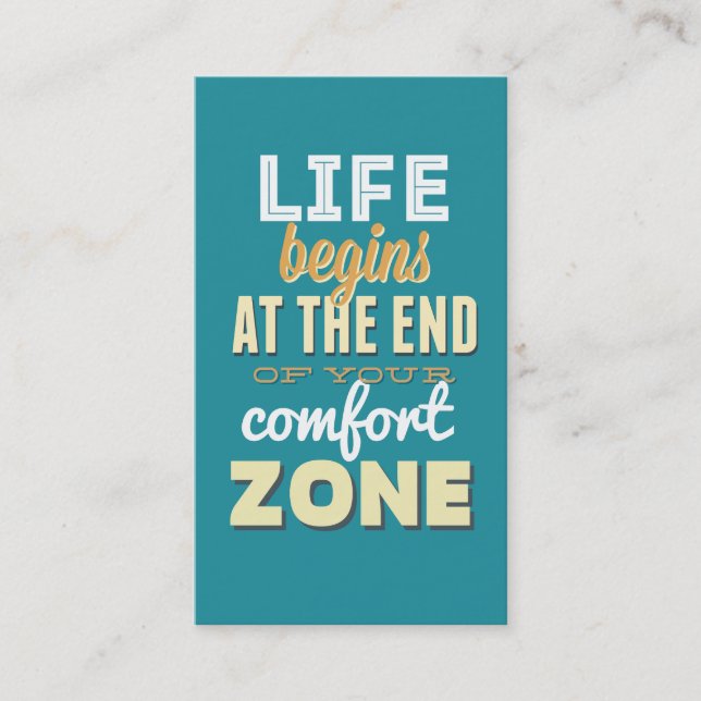 Leben-Vintage Typografie-kundenspezifische Visitenkarte (Vorderseite)