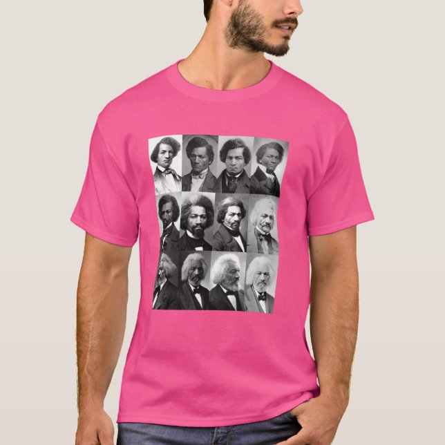 Leben von Frederick Douglass Shirt-Retro Black His T-Shirt (Vorderseite)