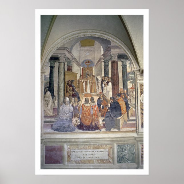 Leben von St. Benedikt (Fresco) (Einzelheiten) Poster (Vorne)