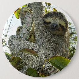 Leben wie ein Faultier Button