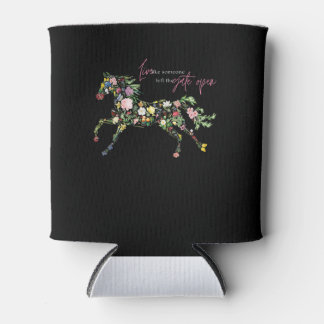 leben wie jemand links Tor öffnen botanische Blume Dosenkühler