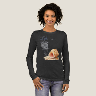 Leben wie Muschel Inspirierende Frauen Tri-Blend Shirt