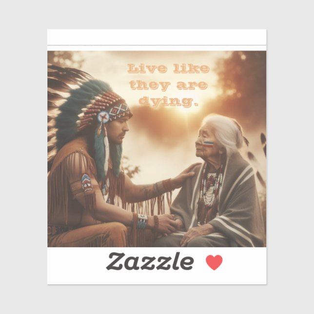 Leben, wie sie sterben aufkleber (Blatt)